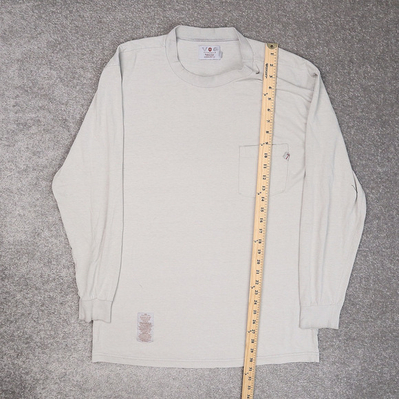 Tyndale Flame Resistant Made in USA Large Gray Long Sleeve T-Shirt - Picture 3 of 12